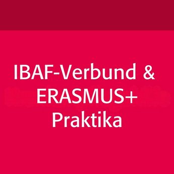 Button IBAF-Verbund & ERASMUS+ Praktika