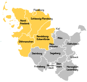 IBAF-Regionen für TiK-SH – Traumapädagogik in Kindertagesstätten, in der Kindertagespflege und Familienzentren in Schleswig-Holstein
